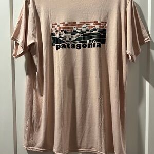 Patagonia Light Pink Short Sleeve Tee
